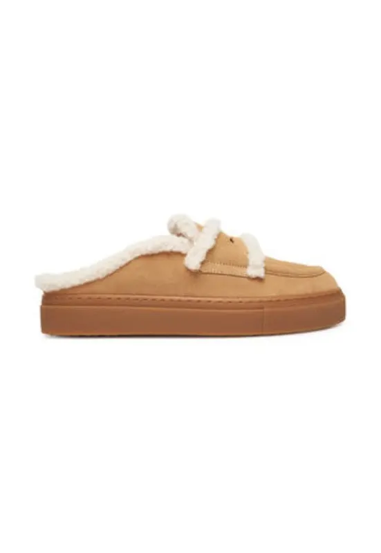 Slapi de dama - 305627155 - piele naturala - maro