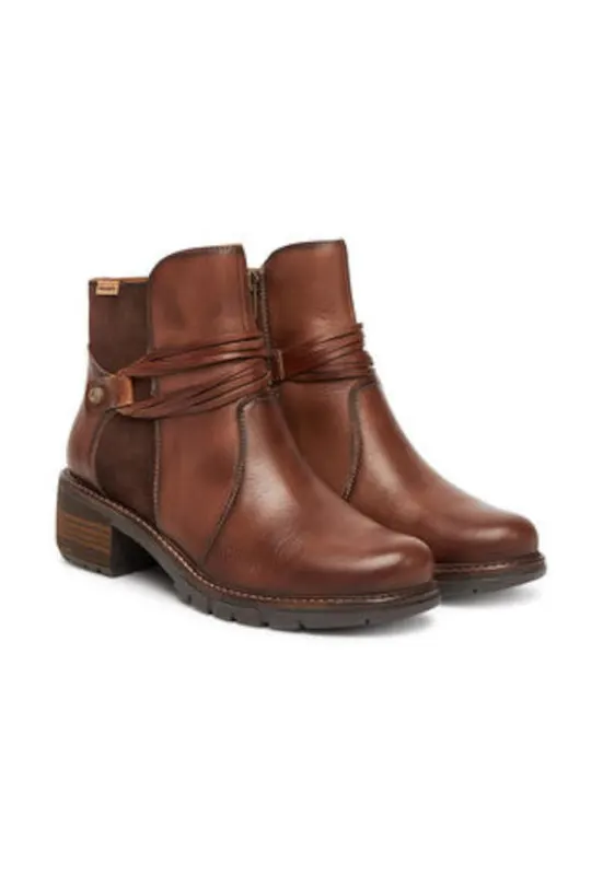 Botine dama - piele naturala - maro - set ghetute