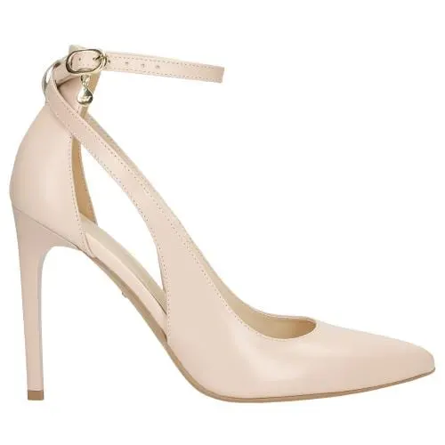 Pantofi stiletto eleganți din piele cu toc cui