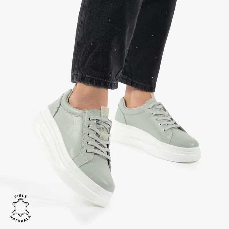 Pantofii casual piele naturala CRL0763 BARILLA
