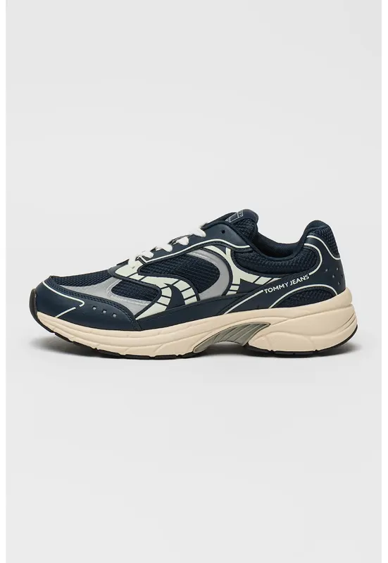 Pantofi sport cu insertii din plasa Archive '25 - Verde pal/Lila/Bleumarin