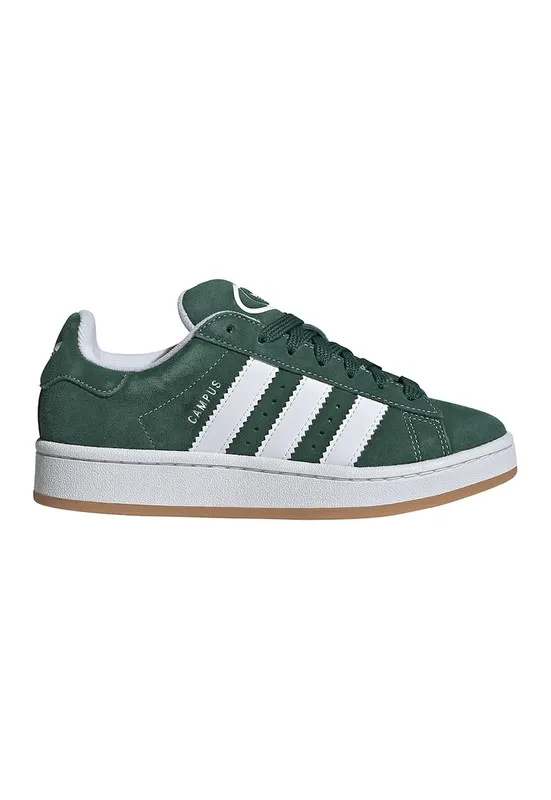 Pantofi sport Campus 00s din piele intoarsa cu garnituri sintetice - Verde englez/Alb optic