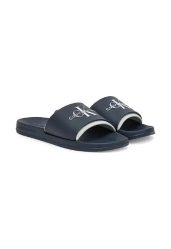 Papuci barbatesti - plastic - bleumarin - Albastru