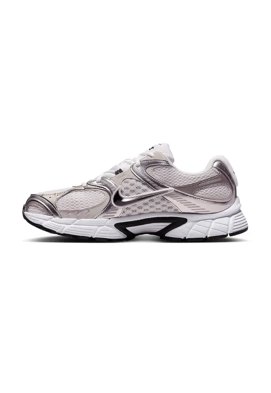 Pantofi sport V5 RNR cu detalii reflectorizante - Negru/Alb murdar/Argintiu