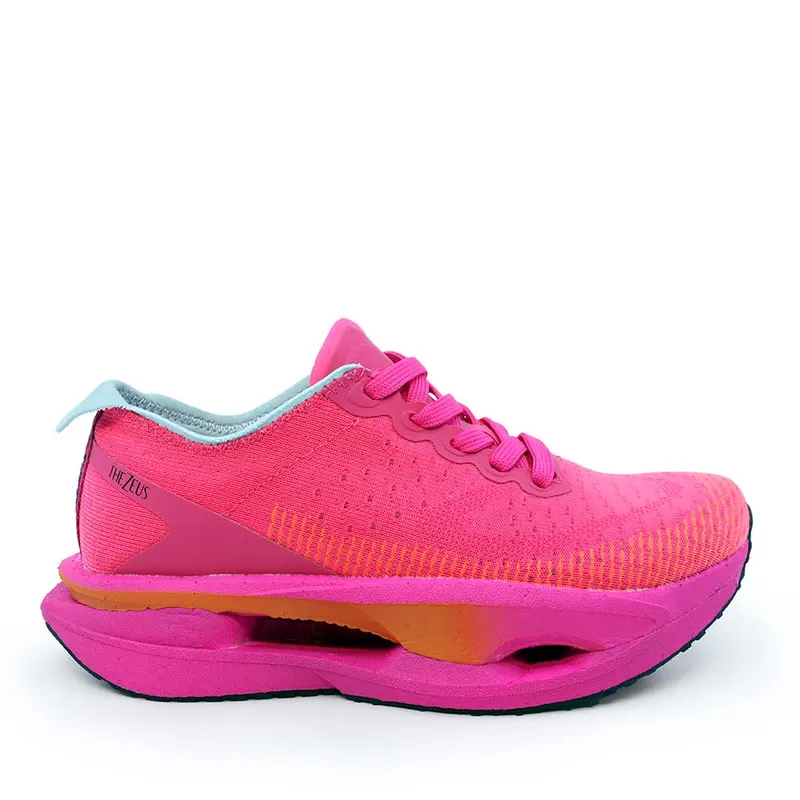 Sneakers ultraușori femei Thezeus fuxia din textil 3761DPS25622FU