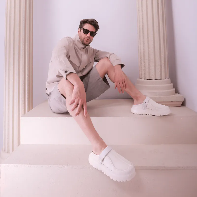 Saboți bărbați UGG Peek Mood bej 2391BST1166912BE — imaginea 2