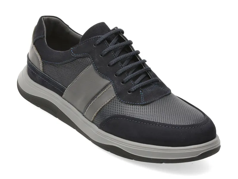 Pantofi sport bleumarin, 60742, din piele naturala