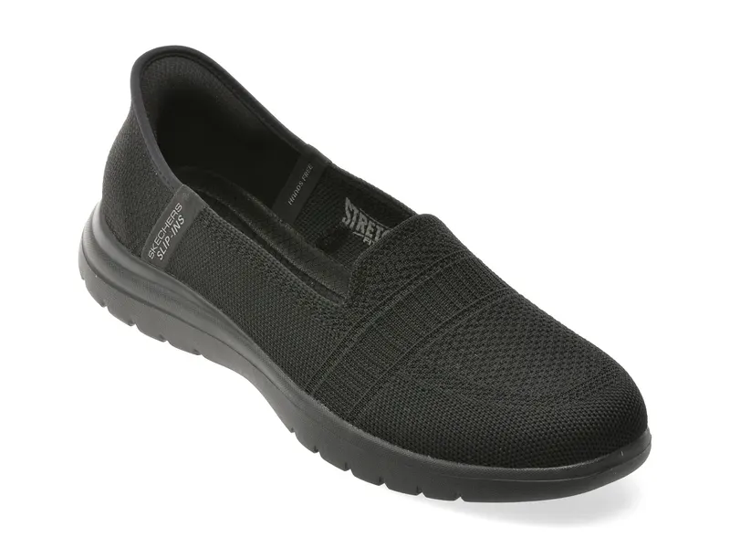Pantofi sport SKECHERS negri, ON-THE-GO FLEX, din material textil