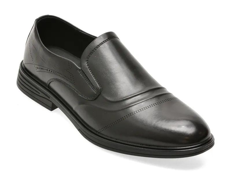 Pantofi eleganti BITE THE BULLET negri, T86191, din piele naturala