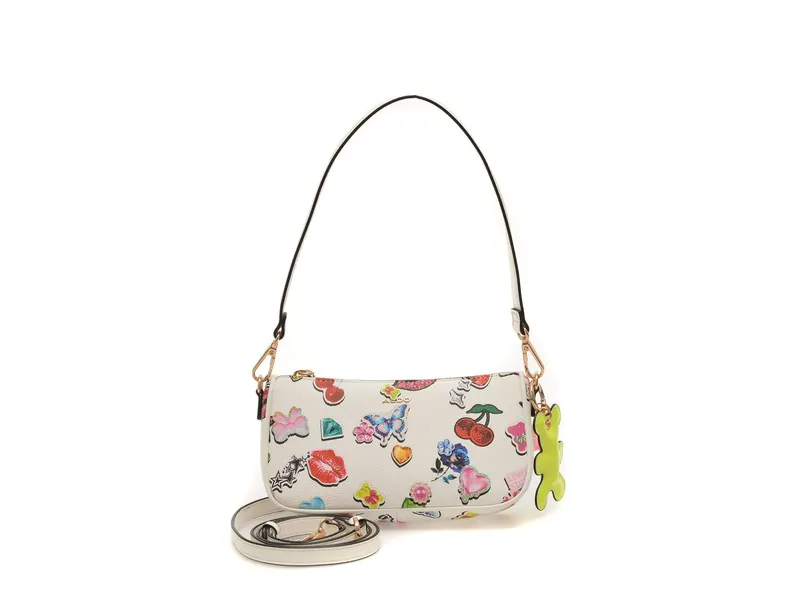 Geanta multicolor, JELLYBEE 965, din piele ecologica