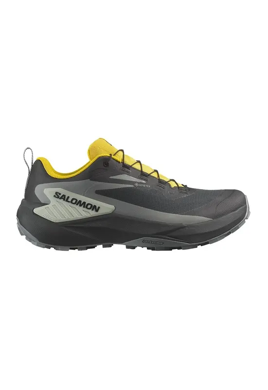 Pantofi Genesis GTX pentru alergare trail - Negru/Galben/Gri cenusiu