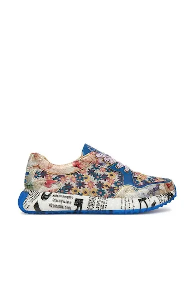 Pantofi sport dama - BURTON 127 - Piele naturala - Multicolor
