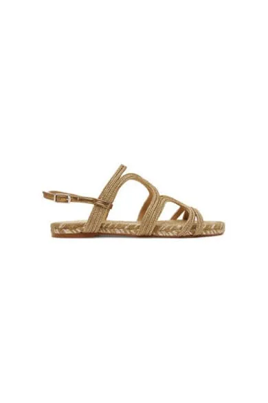 Espadrile dama 025585-3006 - Textil - Auriu