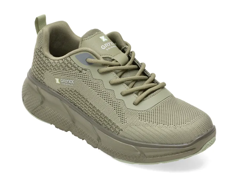 Pantofi sport verzi, 1301, din material textil