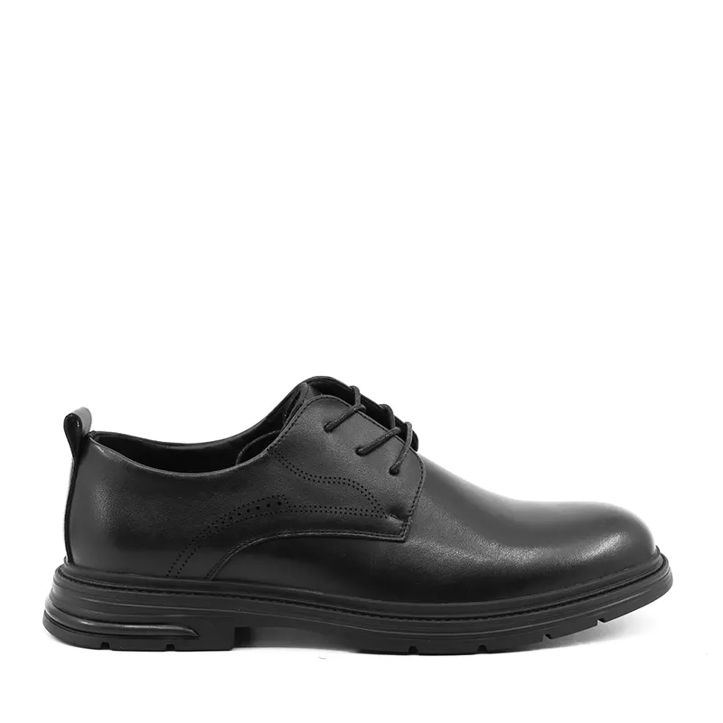 Pantofi derby bărbați Luca di Gioia negri din piele 3910BP681N