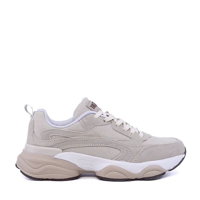 Sneakers femei Thezeus bej din piele întoarsă și textil 3731DPS1156VBE
