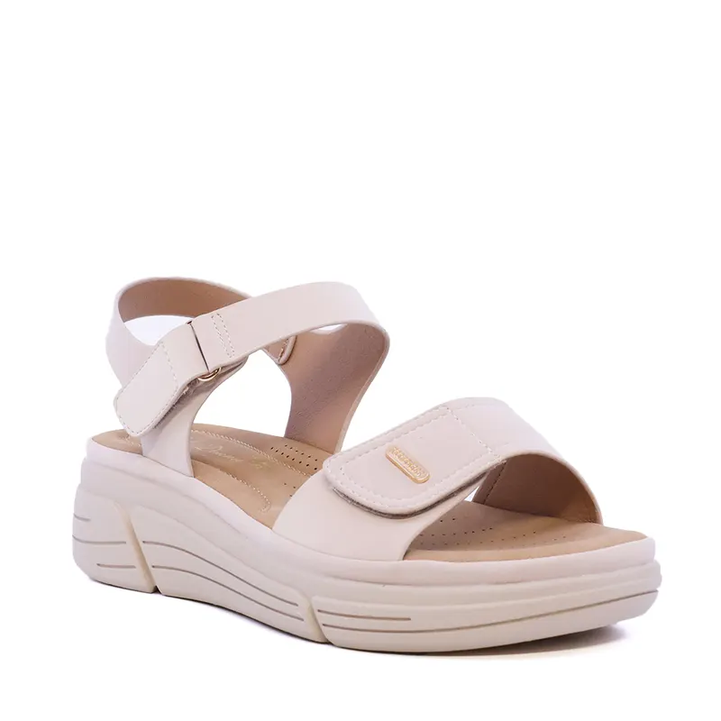 Sandale cu barete reglabile femei Solo Donna bej 2741DS7672BE — imaginea 2
