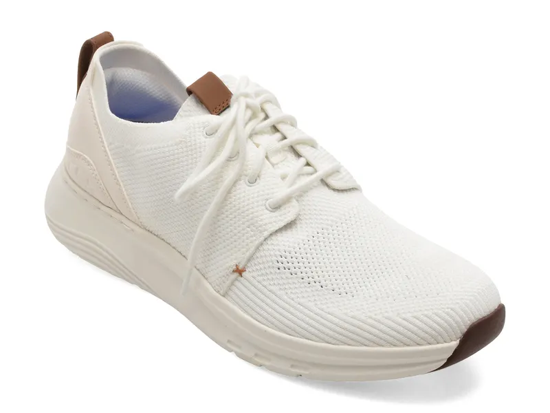 Pantofi sport CLARKS albi, MOTION TREK MX, din material textil