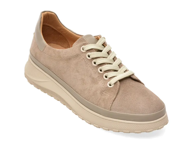 Pantofi EPICA gri, 381141, din piele intoarsa
