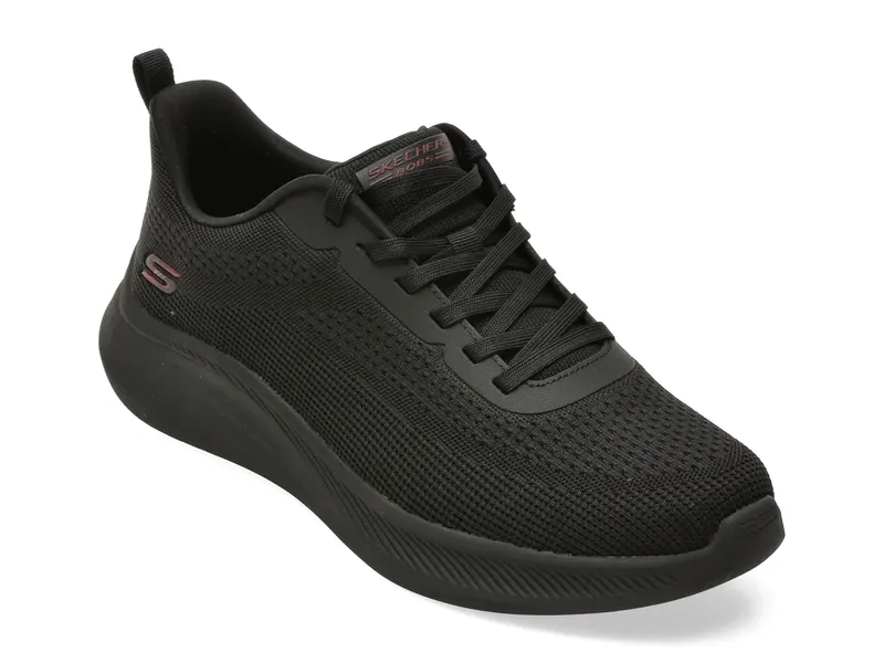 Pantofi sport SKECHERS negri, BOBS MODA FLEX, din material textil