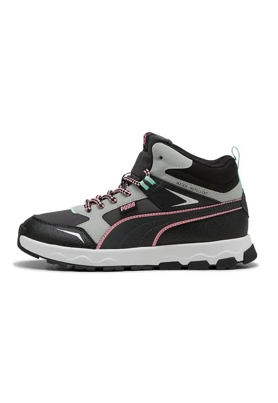 Pantofi sport mid-high cu finisaj rezistent la apa Evolve - Negru/Gri deschis