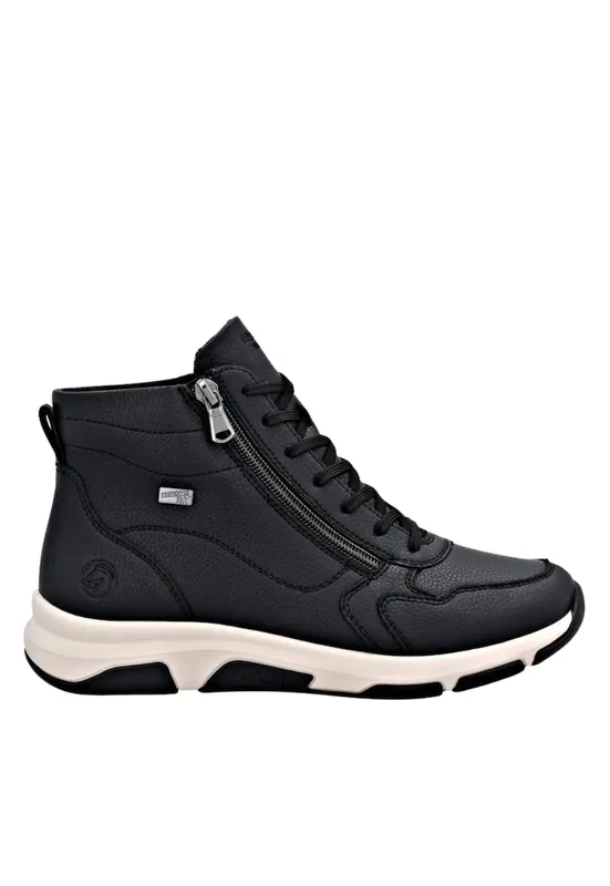 Ghete sport - dama - D1S71-00 negru - piele naturala - Negru