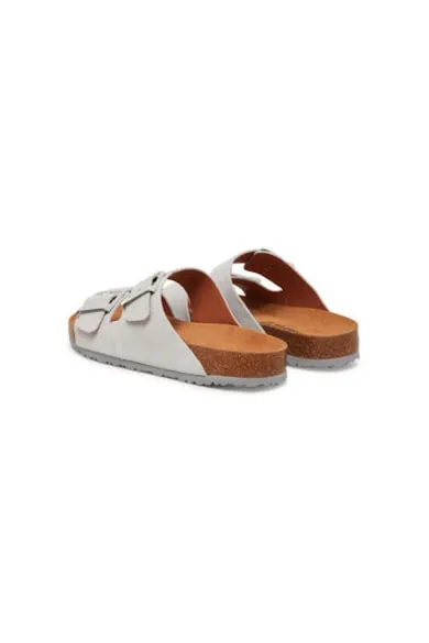 Slapi dama - 1-27543-42 - Piele naturala - Gri