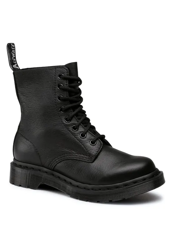 Ghete dama - Dr Martens - piele naturala - negru