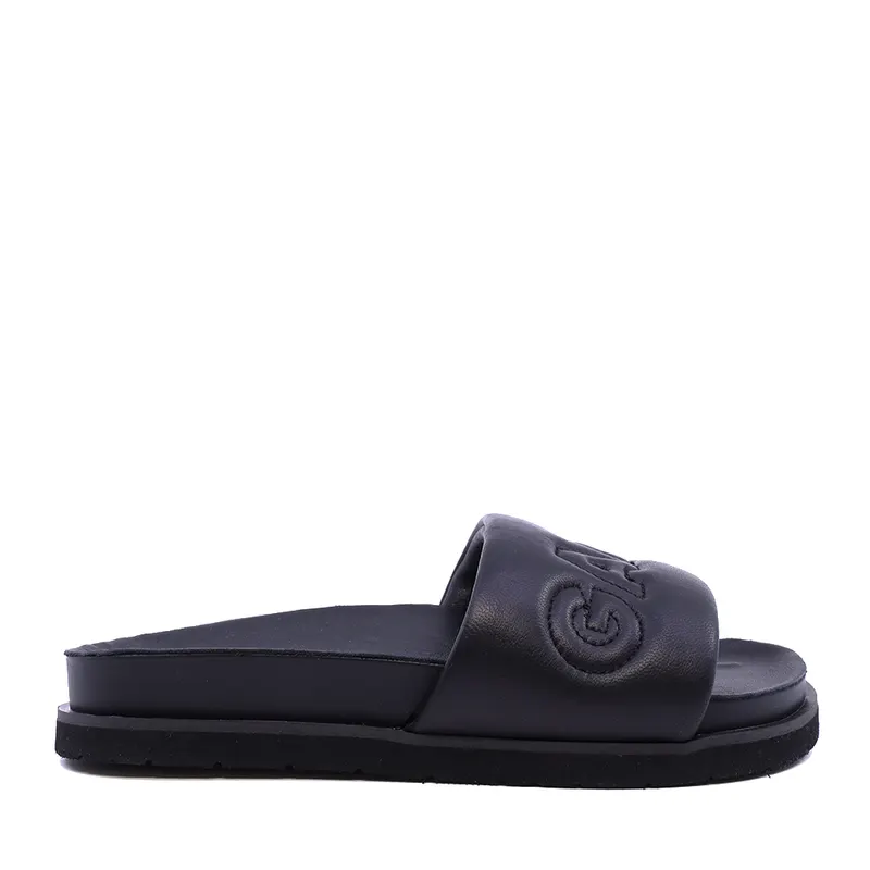 Șlapi femei Gant Mardale negri din piele 1747DST591596N