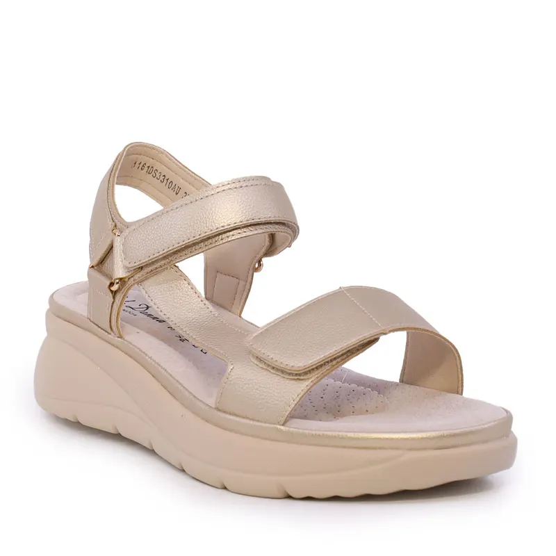 Sandale femei Solo Donna aurii cu barete reglabile 1161DS3310AU — imaginea 2