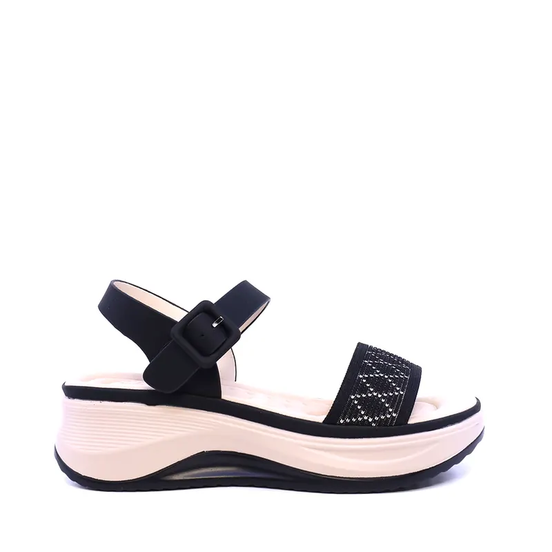 Sandale femei Solo Donna negre 2741DS7606N
