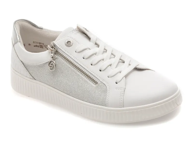 Pantofi sport REMONTE albi, D2E00, din piele ecologica
