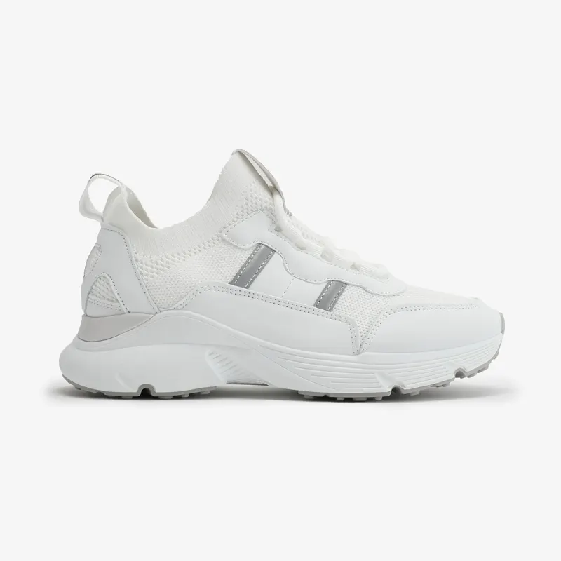 SNEAKERS dama din piele ecologica CRL0709 ALB
