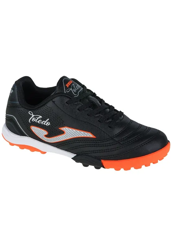 Ghete fotbal copii Toledo JR pentru teren sintetic TOJS2401TF - 38 EU - Negru