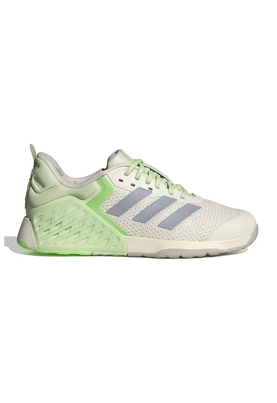 Pantofi pentru fitness Dropset 3 - Alb murdar/Verde lime