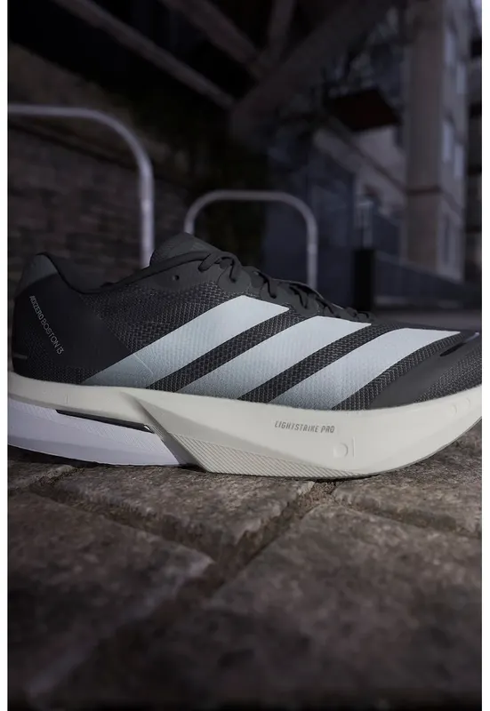 Pantofi Adizero Boston 13 cu garnituri din material sintetic - pentru alergare - Negru/Argintiu