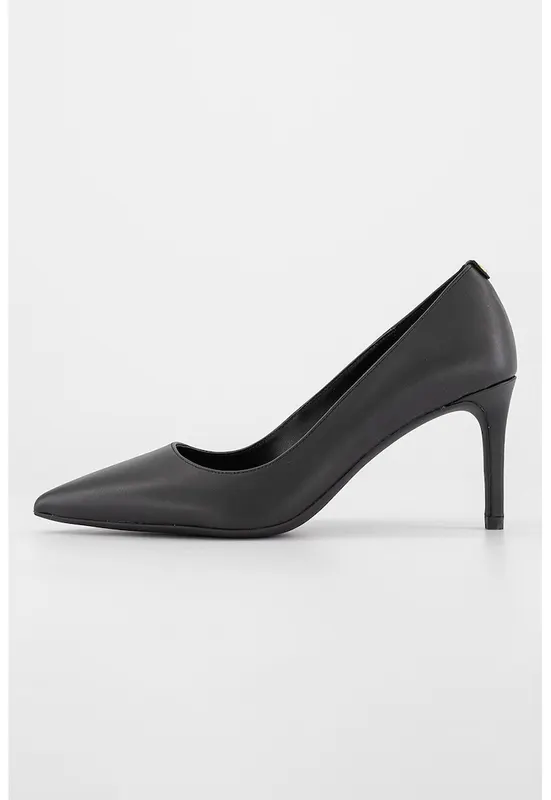 Pantofi din piele cu varf ascutit Alina Flex - Negru