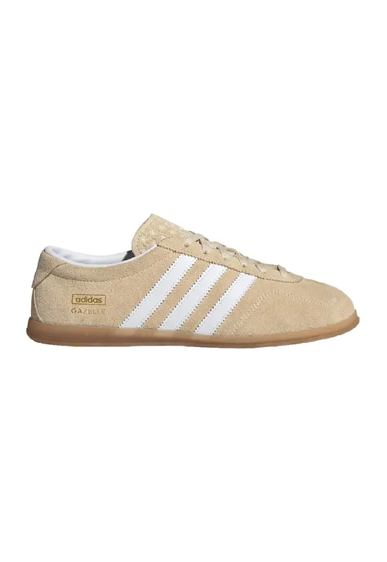 Pantofi sport din piele intoarsa Gazelle Lo Pro - Alb/Maro nisip