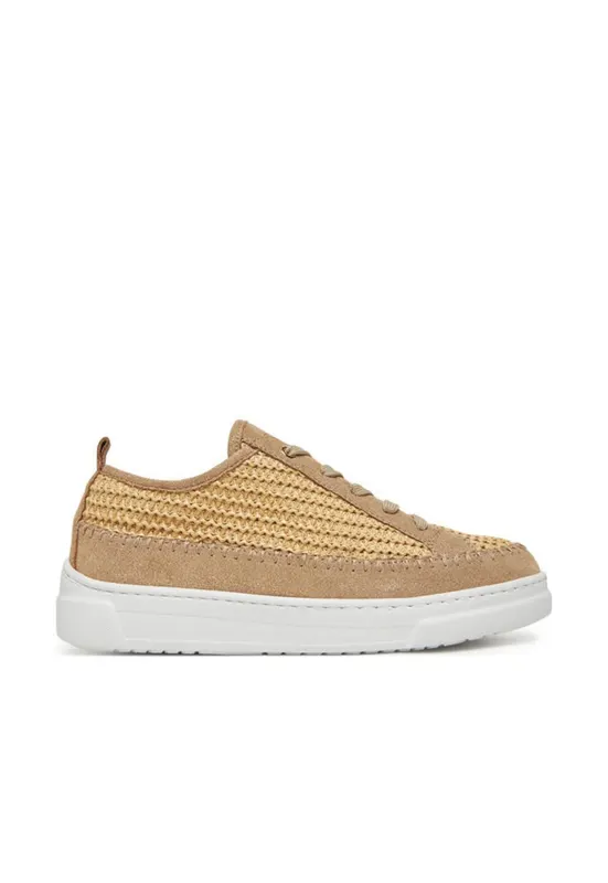 Pantofi sport dama - FLEUR_RAF - Piele naturala - Bej