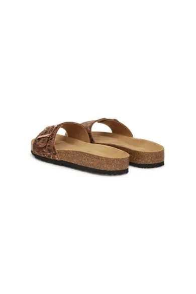 Slapi dama - 1-27520-42 - Piele ecologica - Maro
