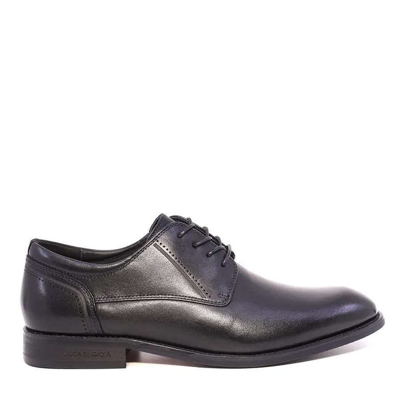 Pantofi derby bărbați Luca di Gioia negri din piele naturală 2930BP56508N