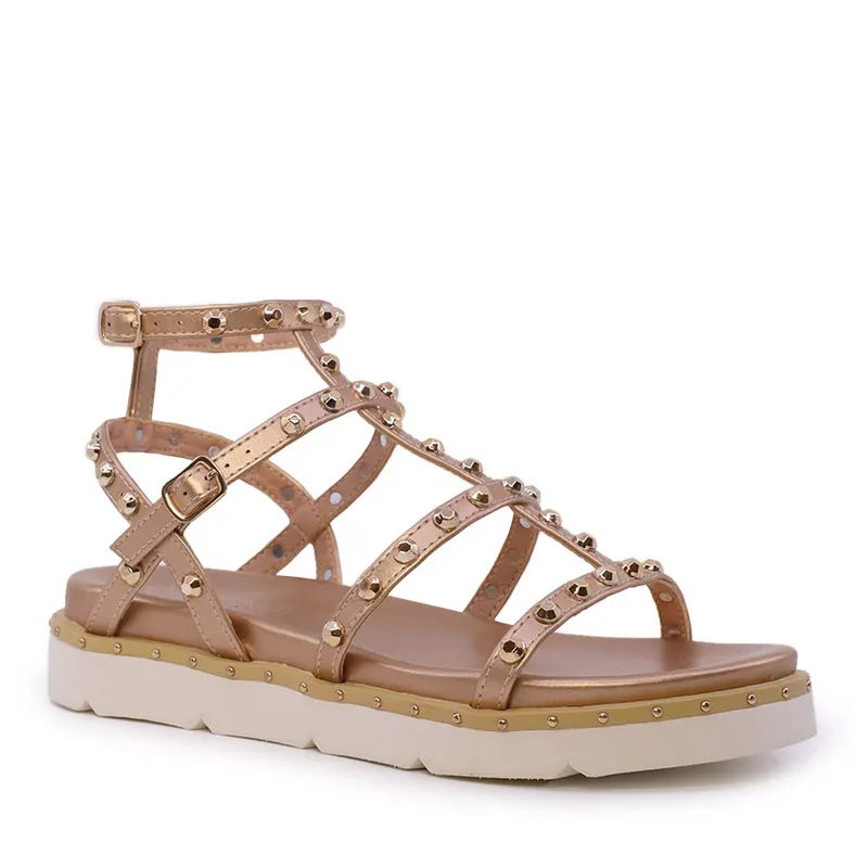 Sandale romane femei rose gold cu accesorii 3939DS9313RA — imaginea 2