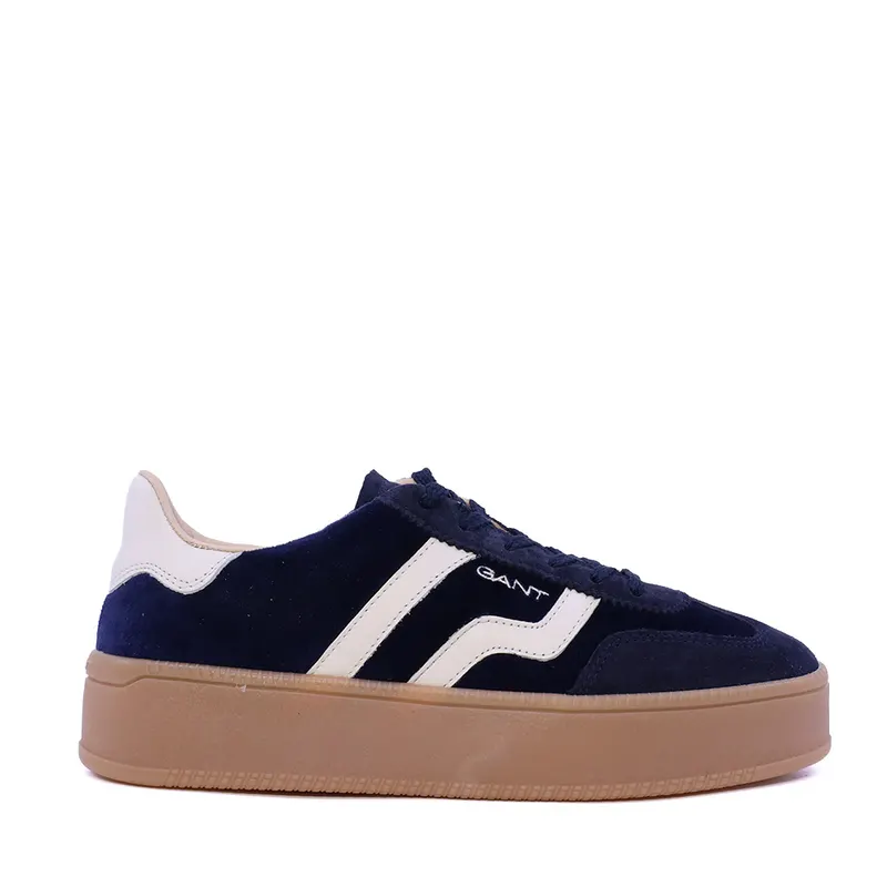 Sneakers femei Gant linia Cuzmani bleumarin din piele întoarsă 1742dp538354vbl