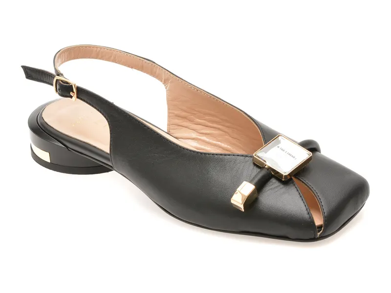 Pantofi eleganti EPICA negri, 1474490, din piele naturala