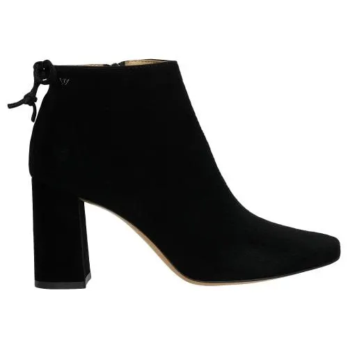 Botine negre cu toc damă