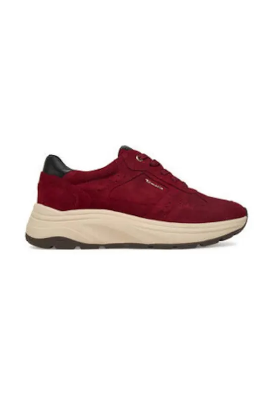 Tenisi de dama - 305247476 - piele naturala - rosu