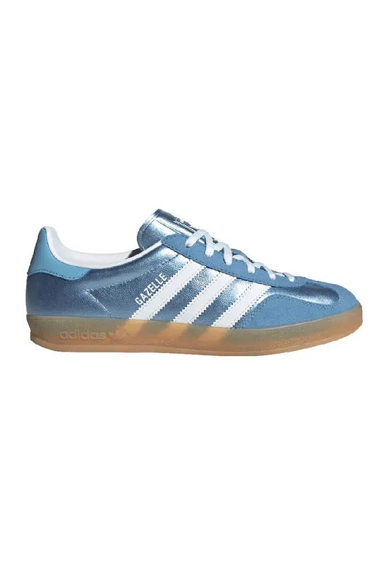Pantofi sport din piele si piele intoarsa Gazelle - Alb/Albastru