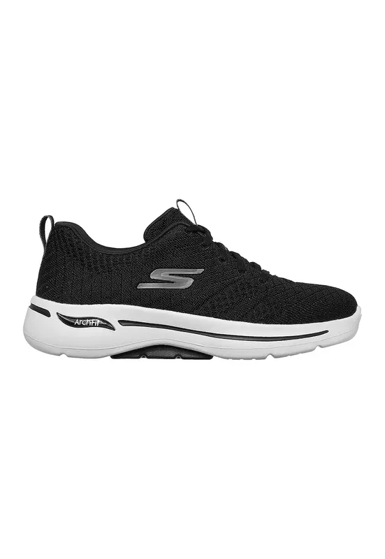 Pantofi sport de plasa tricotata GOwalk Arch Fit - Unify - Alb/Negru