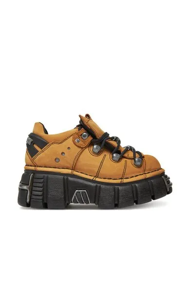 Pantofi sport dama - M-120N-C60 - Piele naturala - Galben