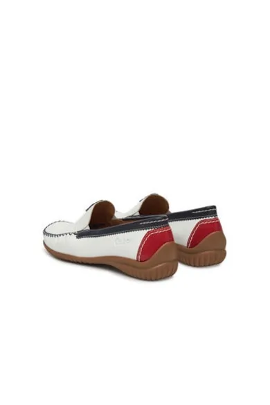 Mocasini dama 66.090.69 - Piele naturala - Alb